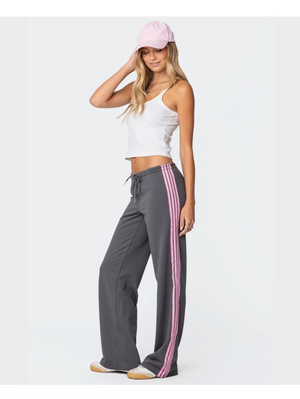 Edikted Averie Striped Sweatpants
